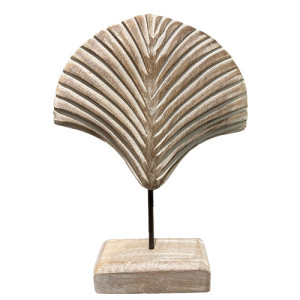 Escultura Concha - Madeira - 