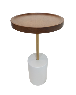 Mesa Lateral Tri Imbuia - Msul Móveis - 