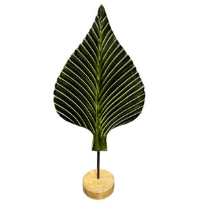 Escultura Folha - Madeira G - 