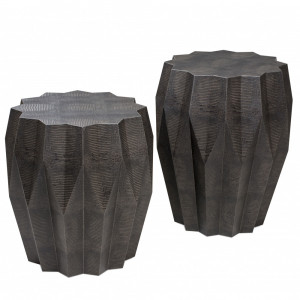 Mesa Lateral Leather Edition VML6258 - Produto Sob Encomenda - Villeart Móveis - 