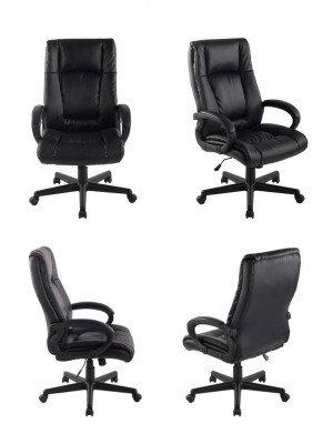 Cadeira Office Baza Americana Preta - Rivatti Móveis - 