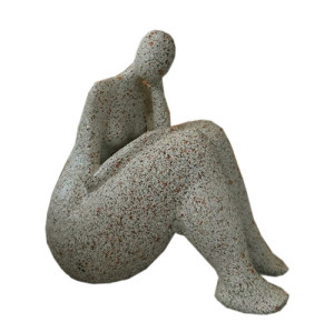Escultura Mulher Sentada - 