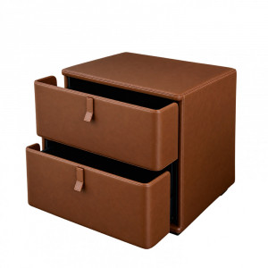 Mesa Cabeceira Veu Couro - 