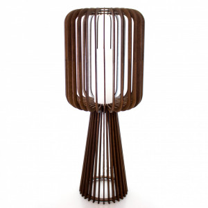 Luminária de Piso Alamo com Vidro Branco