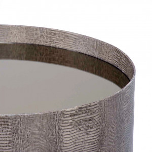 Mesa Lateral Leather Edition VML6247 - Produto Sob Encomenda - Villeart Móveis - 