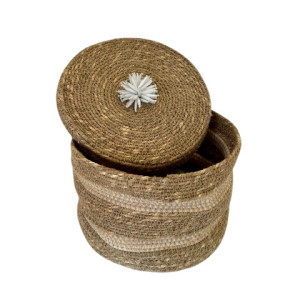 Caixa Redonda Palha - G - 