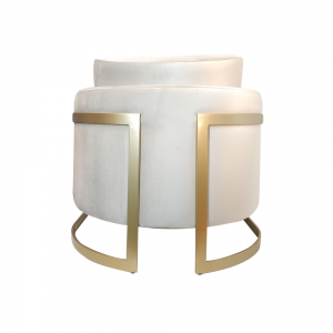 Poltrona Malbec Veludo - Bel Metais Móveis - 