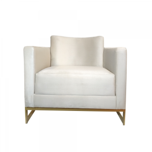 Poltrona Malbec Veludo - Bel Metais Móveis - 