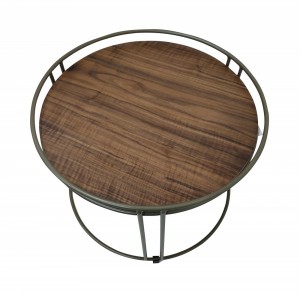 Mesa Lateral Kioto Bronze com Tampo Laminado - Arcidealle - 