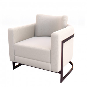 Poltrona Vuiton - Produto Sob Encomenda - Bel Metais Móveis