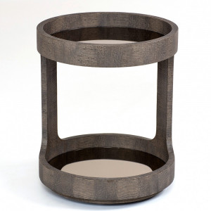 Mesa Lateral Leather Edition VML6249 - Produto Sob Encomenda - Villeart Móveis