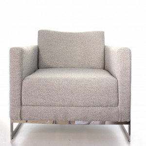 Poltrona Malbec Inox Polido - Bel Metais - 