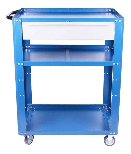 Carrinho   Com 1 Gaveta e 2 Bandejas Desmontado -  Capacidade 120kg - Fercar CDO2E - 