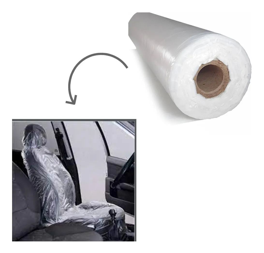 Bobina Capa De Banco Descartável Transparente - 