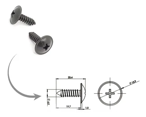 Parafuso Lanterna Parabarro Azera Elantra Grand I10 Hb20 I30- KIT 20 PEÇAS - 