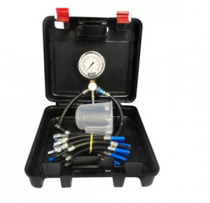 Teste de Pressão de Bomba de Combustível Manômetro de Aço Inox e 17 Mangueiras - -KA-015.17  - Kitest - 