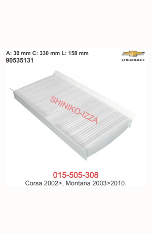 Filtro de Cabine do Ar Condicionado GM Corsa-2002 em Diante- Montana 2003 a 2010 - Filtro de Cabine do Ar Condicionado GM Corsa-2002 em Diante- Montana 2003 a 2010 2