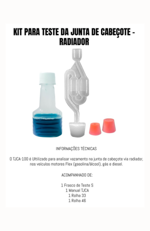 Kit Teste da Junta de Cabeçote - Radiador 50ml   -TJCA 100 - Kit Teste da Junta de Cabeçote - Radiador 50ml -TJCA 100 2