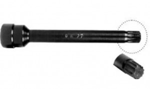 Chave tipo Soquete Longa de 135 mm Multidentada de 12 mm para Cabeçote -CR-27- CR Ferramentas