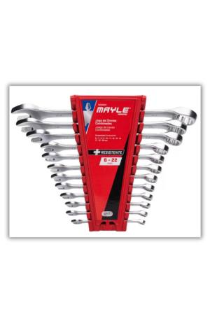 Jogo Chave Combinada 6 a 22mm com 12 peças- Mayle - Jogo Chave Combinada 6 a 22mm com 12 peças- Mayle 2