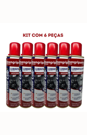 Kit com 6 Pçs do Óleo Desengripante Spray Chemi Color Lub 300ml - Kit com 6 Pçs do Óleo Desengripante Spray Chemi Color Lub 300ml