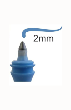 Marcador Industrial Permanente Azul Traço Forte 2mm - Marcador Industrial Permanente Azul Traço Forte 2mm 2