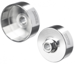 Chave com Encaixe de 14 Lados e 72,8mm para Filtro de Óleo dos Veículos Toyota Hilux / SW4 (06-15, motores diesel D-4D, gas. e flex), Camry (91-15, motores 4 cil. e V6) e Chery Celer 1.5 16V. Sextavado de 25mm.