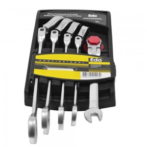 Jogo de Chaves Combinadas com Catraca 8 a 14mm com 5 Peças - 667-450 (1)