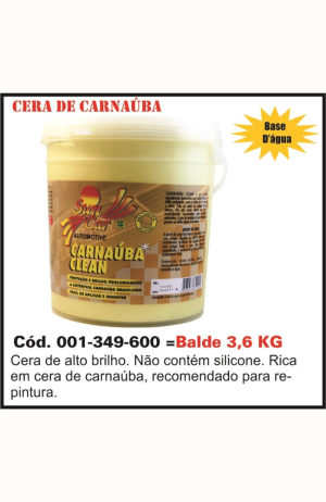 Cera de Carnaúba - Balde de 3,6 kg - Sun car - Cera de Carnaúba - Balde de 3,6 kg - Sun car 2