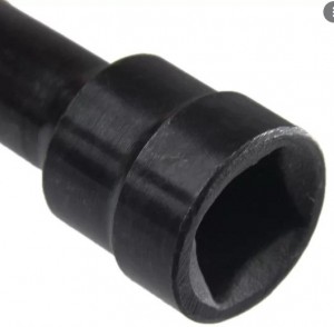 Chave soquete longa 140mm com sextavado de 12mm para bujão de óleo do cárter - 