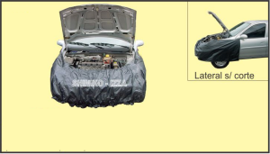 Capa Protetora Frontal Sem Imã e Sem Corte Paralama. - Capa Protetora Frontal Sem Imã e Sem Corte Paralama
