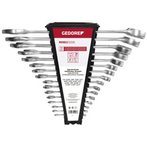 Jogo De Chave Combinada  Polegada 13 Peças - Gedore Red