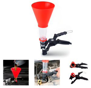 Funil de Óleo Auto Ajustável  Uso universal em Todos os Veículos- Sigma - Funil de Óleo Auto Ajustável
