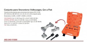 CONJUNTO DE FERRAMENTAS PARA SINCRONISMO DE MOTORES VW E GM-111500 RAVEN - 
