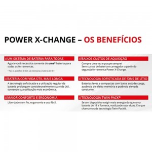 Bateria 4.0 Ah Power X-Change 18v 900w Einhell - 005-451-045 (1)