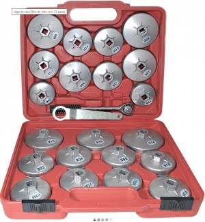 Jogo de Saca Filtro de Óleo com 23 Peças- - 