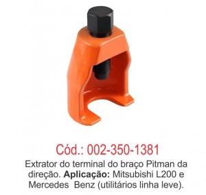 Extrator do terminal do braço pitman da direção  - CR 138 A- CR Ferramentas - 