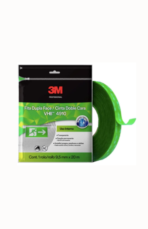 Fita 3M  VHB 4910  Dupla Face de Adesivo Transferivel   9,5 mm x 20metros- 3M