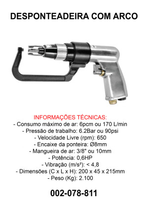 Desponteadeira Pneumática com Arco- Sigma SGT-0811 - 