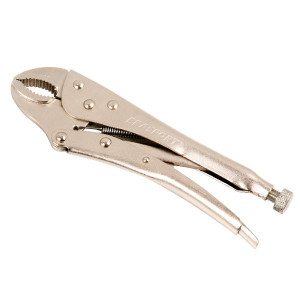 Alicate De Pressão Cromado Mordente Curvo  De 10