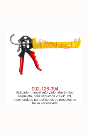 Aplicador Manual  Reforçado Profissional Para Silicone De Até 310ml- Solufix - Aplicador Manual Reforçado Profissional Para Silicone De Até 310ml- Solufix 2