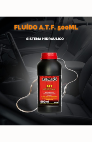 Fluído  A.T.F. Sistema Hidráulico 500ml - Radnaq - Fluído A.T.F. Sistema Hidráulico 500ml - Radnaq 2