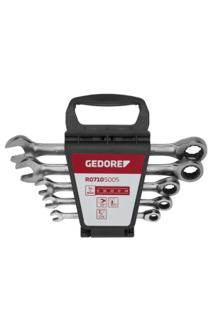 Jogo De chave Combinada Fixa  Com Catraca 5 Peças - Gedore Red