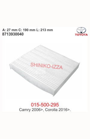 Filtro Cabine Ar Condicionado  Corolla 2008 em diante -Camry 2006 em diante - Filtro Cabine Ar Condicionado Corolla 2008 em diante -Camry 2006 em diante 2