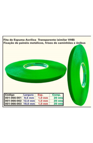 Fita Dupla Face Transparente 5 mm  x 20 metros - Fita Dupla Face Transparente 5 mm x 20 metros 2