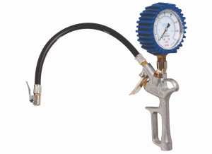 Calibrador de Pressão com Bico Presilha 0 a 60 PSI-Divisão de 1 PSI.- Steula - MS 13 A