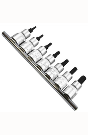 Jogo De Soquetes Torx Macho Curto 7 Peças -Gedore Red