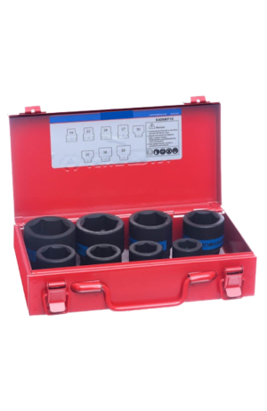 Jogo de Soquete de Impacto Curto Encaixe 3/4