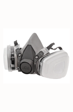 Kit Respirador 3M 6200 Pintura Semi Facial com 2 Filtros
