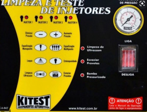 Máquina de Limpeza de Bico e Teste Injetores com Cuba de 1 Litro Embutida - KA 042 - 